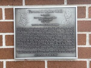 Lt. Vernon Baker plaque